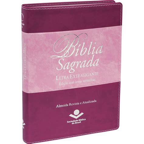 B Blia Sagrada Letra Extragigante Ndice Capa Uva E Rosa Almeida