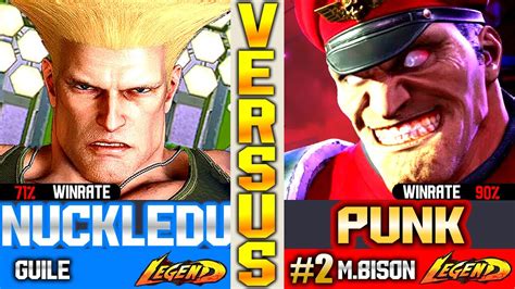 SF6 M Bison Punk Vs NuckleDu Guile High Level YouTube