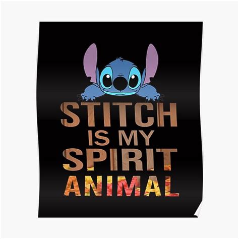 Stitch is my spirit animal, Lilo and Stitch Spirit Animal Premium Matte Vertical Poster sold by ...