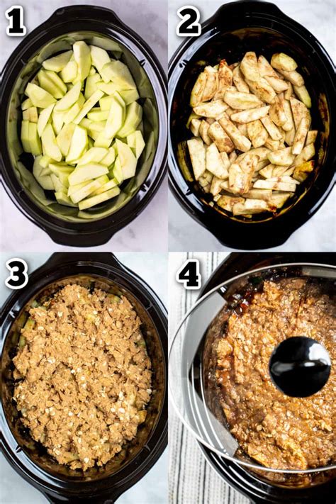 Slow Cooker Apple Crisp Gluten Free • Dishing Delish