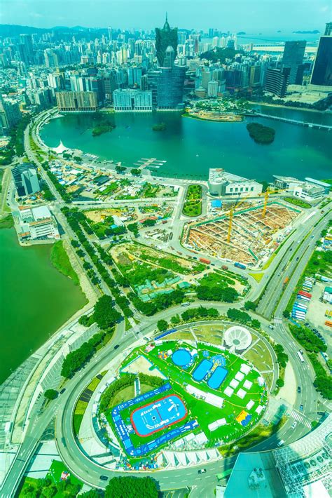 Aerial View Of Macau City China 2091051 Stock Photo At Vecteezy