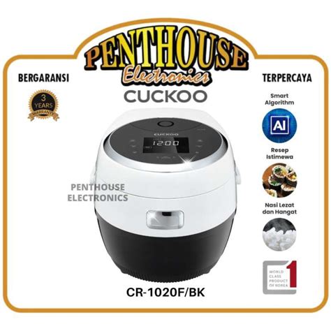 Jual CUCKOO All In One Smart Rice Cooker CR 1020F BK 1 8L No 1 In Korea