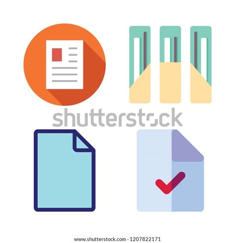 Bureaucracy Icon Set Vector Set About Stock Vector Royalty Free