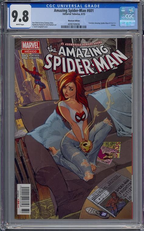 Amazing Spider Man 601 CGC 9 8 Very HTF Mexican Edition J Scott