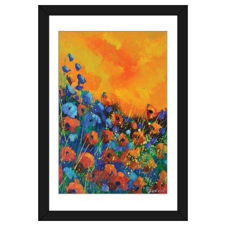 Orange poppies | Poppy art, Art prints, Framed art prints