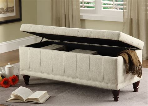 Bedroom Storage Ottoman Bench | Home Design Ideas