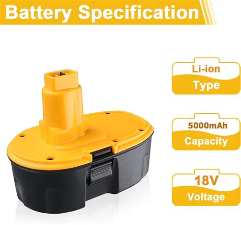 Bonacell 2pack 18v Rechargeable Battery For Dewalt Cordless Power Tools Xrp Battery Dc9096 2