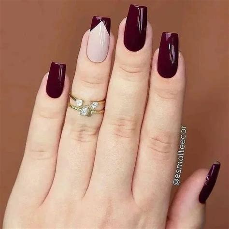 Unhas Cor De Vinho Decoradas Clica Na Imagem Unhas Bonitas Unhas