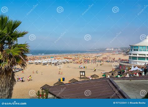 Carcavelos Beach in Carcavelos, Portugal. Editorial Photo - Image of ...