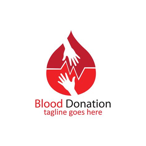 Blood Donation Logo Template Design Vector 13040300 Vector Art at Vecteezy