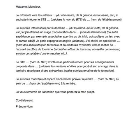 Lettre De Motivation Parcoursup Bts Mco Communaut Mcms