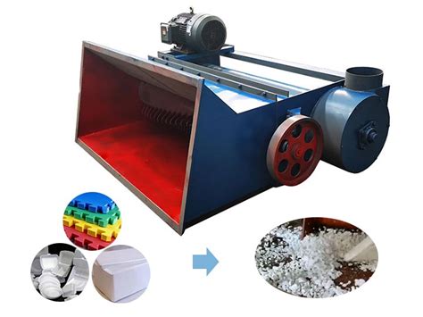 Horizontal Foam Crusher Machine For Plastic Foam Recycling