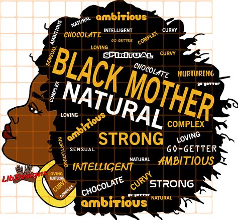 Black Mother Svg Png Mothers Day African American Etsy