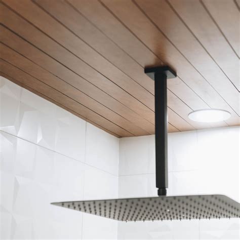 Diy Wood Ceiling In Our Shower Love Create Celebrate