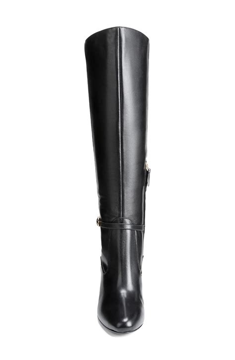 Naturalizer Henny Knee High Boot In Black Leather At Nordstrom Rack Lyst