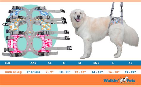 Walkin Warrior Rear Dog Harness For Mobility Adjustable