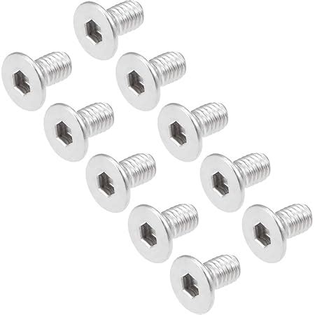 Amazon Uxcell M X Mm Flat Head Machine Screws Inner Hex Screw