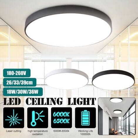 18W moderne LED plafonnier encastré rond maison luminaire lampe cuisine