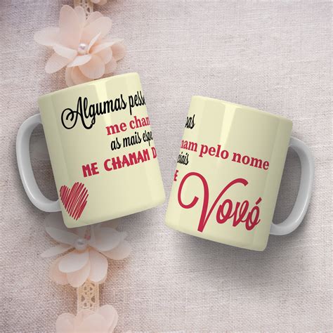 Caneca Vovó Elo7 Produtos Especiais