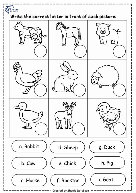 Vocabulary Worksheets – Sheets