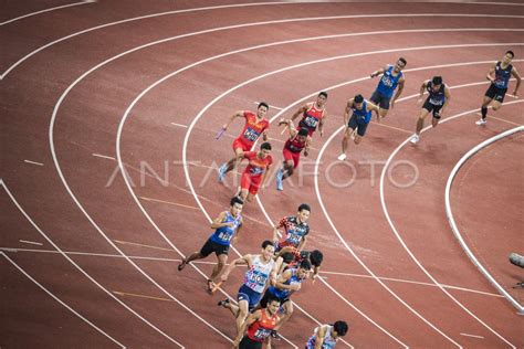 ATLETIK ESTAFET 4X100M PUTRA FINAL ANTARA Foto