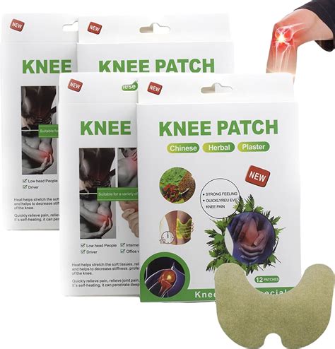 Pcs Knee Pain Relief Patches Heat Patches Natural Herbal Knee