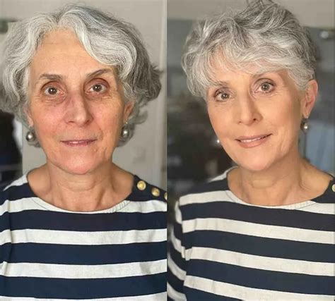 Short Haircut For 80 Year Old Women How To Style Curly Hair And Silver