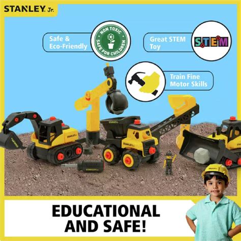 美國 Stanley Jr 組裝工程車 經典建築工程套組 其他家家酒玩具 Yahoo奇摩購物中心