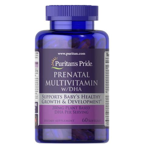 Puritan’s Pride Prenatal Multivitamin with DHA by 60 softgels - Maxhub Pharmacy