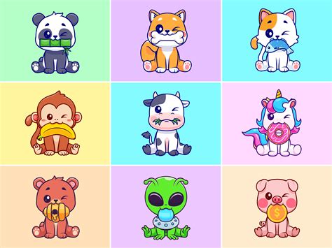 Animals Sitting🐼🐶 on Behance