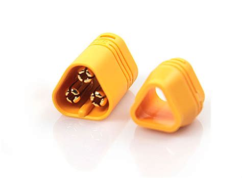 Коннектор-разъём трёхконтактный Amass MT60-M Male 3.5mm Motor Connector ...