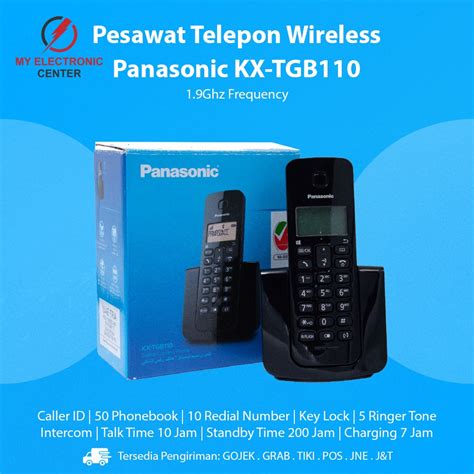 Jual Telepon Wireless Cordless Panasonic Kx Tgb Telephone Kantor