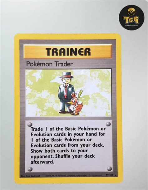 Pok Mon Trader Base Set Unlimited Mp Tcg Coleccionistas