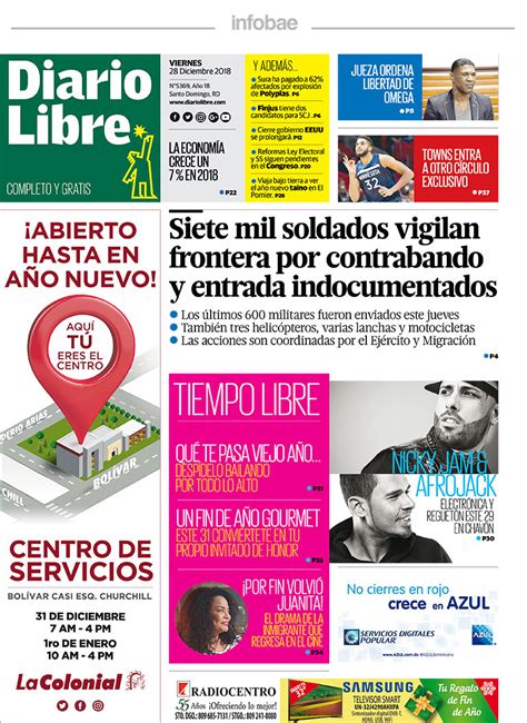 Diario Libre República Dominicana Viernes 28 de diciembre de 2018