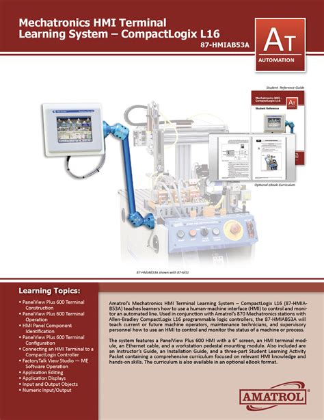 Mechatronics Hmi Terminal Training System Amatrol