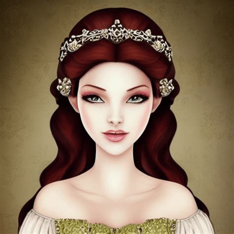 Snow White 16th Century European Princess Portrait · Creative Fabrica