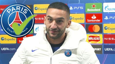 HAKIM ZIYECH VA SIGNER AU PSG YouTube