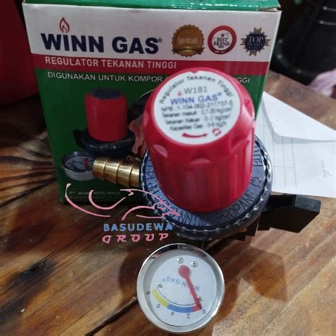 Jual WINN GAS REGULATOR LPG TEKANAN TINGGI METERAN W 181 M Shopee