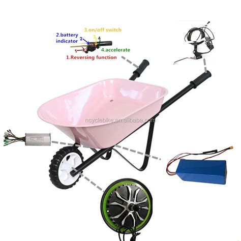 Km H Ce Certified Inch Electric Wheelbarrow Kit V W Electric