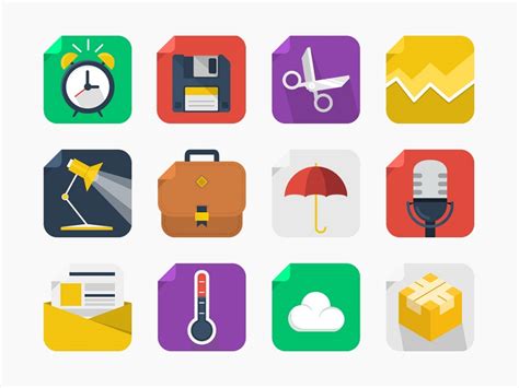 20 Free Flat Square Icons Icons Fribly