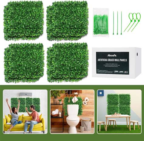 Amazon Aboofx Artificial Boxwood Panels Topiary Hedge Plant