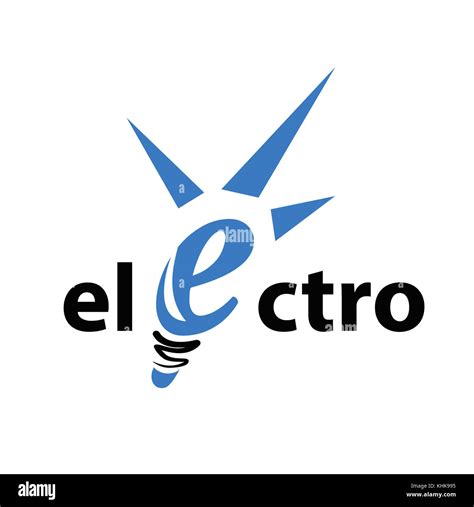 Logotipo El Ctrica Plantilla Ilustraci N Vectorial Eps Electric