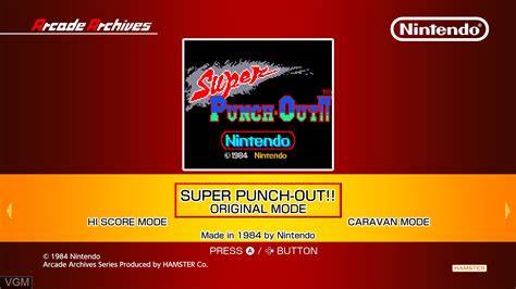 Arcade Archives Super Punch Out For Switch The Video Games Museum