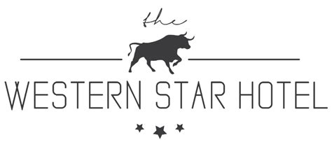 Black and White Western Star Logo - LogoDix