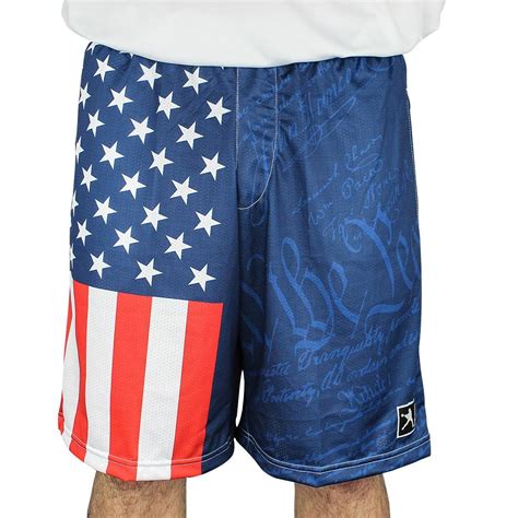 Lacrosse Unlimited Exclusive Design Lacrosse Shorts Sublimated American Flag Lacrosse Short