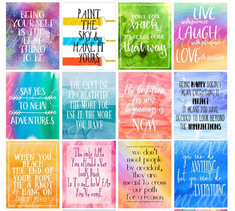 INSPIRATION-MOTIVATION Planner Quotes Digital-instant - Etsy