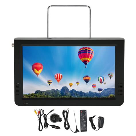 Tv Portátil Digital Smart Tv - TV Portátil de 10 Pulgadas, TV Digital ATSC Recargable con VGA, AV ...