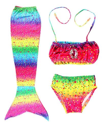 Traje De Baño De Cola De Sirena Bikini Niñas Ropa De Baño Cuotas sin interés