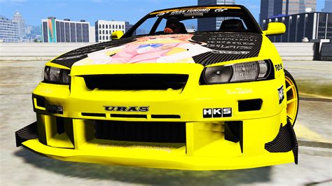 Nissan Skyline GT R R34 Itasha Livery GTA5 Mods