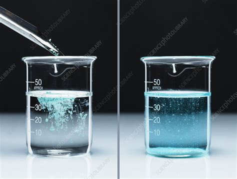 Copper Carbonate Reacts With Acid Stock Image C043 0473 Science Photo Library